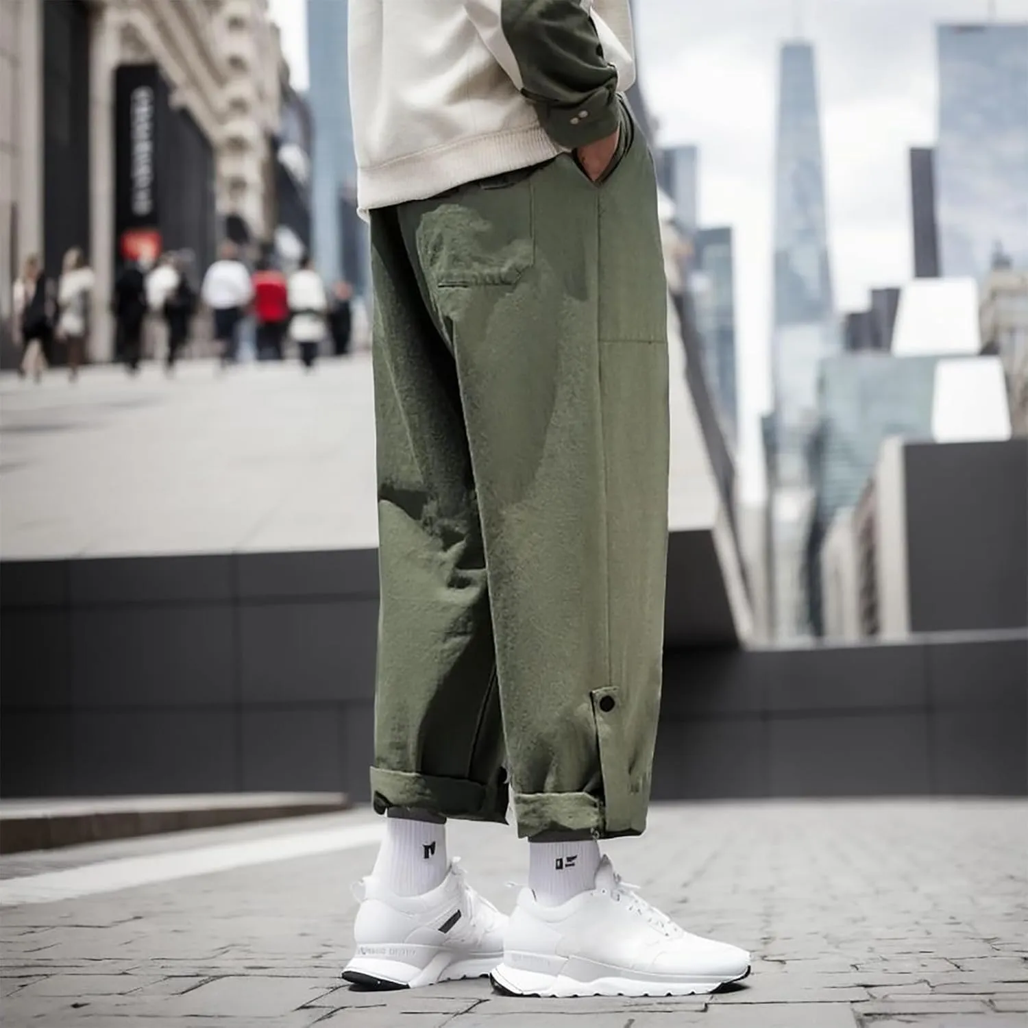 2023 Mens Cargo Pants Plus Size Elastic Waist Baggy Sweatpants for Men Casual Trousers Lightweight Jogger Pant Sweatpants
