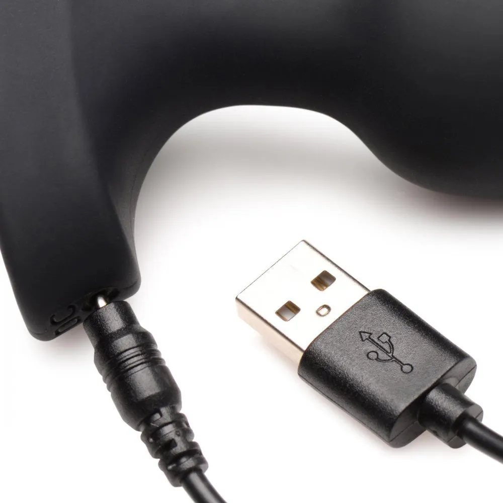 28X Laser Fuck Me Silicone Anal Plug with Remote Control