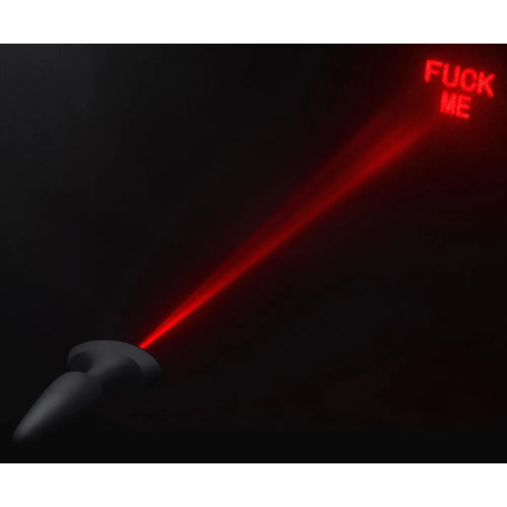 28X Laser Fuck Me Silicone Anal Plug with Remote Control