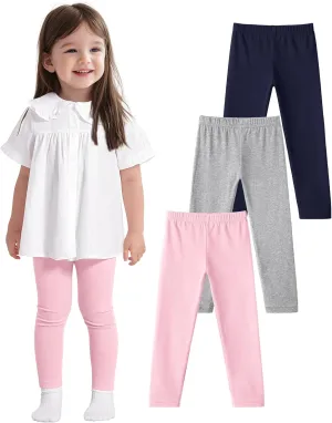 3 Pack Baby Cotton Pants Toddler Boys Girls Leggings Basic Clothes Size 18M-5T
