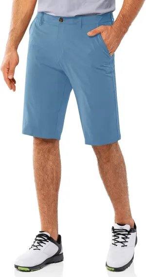 33,000ft Men's Golf Shorts Dry Fit, Lightweight Quick Dry Golf Stretch Shorts with Pockets 11" Inseam for Travel Casual