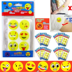 72 Pc Mosquito Repellent Emoji Sticker Skin Patch Natural Non Toxic Protect Kids