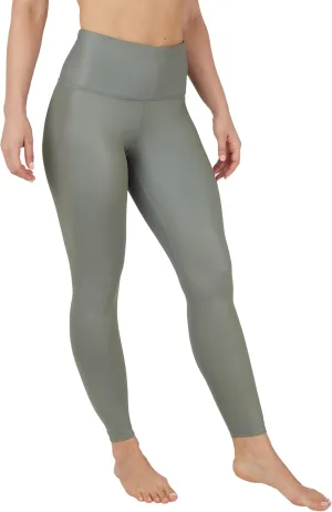 90 Degree By Reflex Womens High Waist High Shine Faux Leather Ankle Leggings