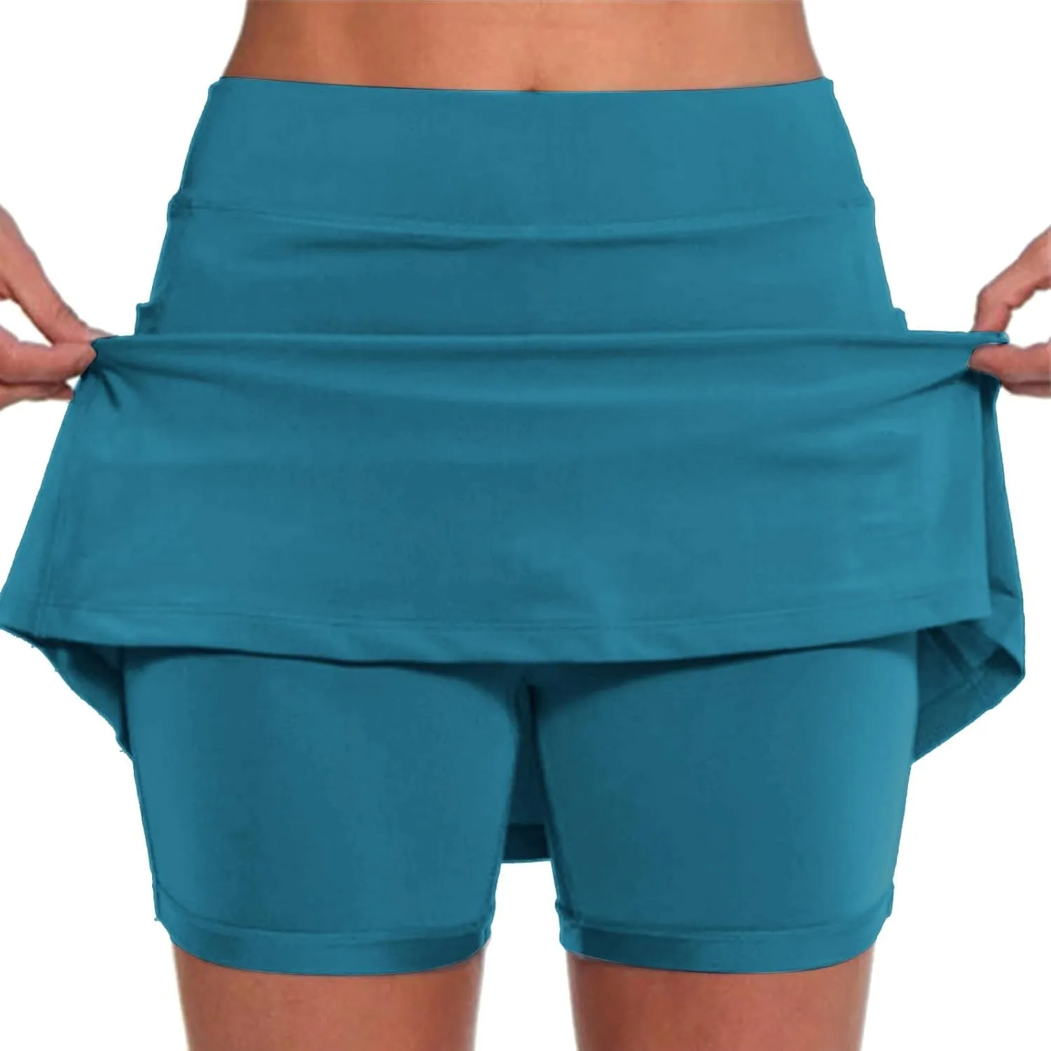 aihihe Pink Mini Skirts for Women y2k Bike Shorts Women Tummy Control Pockets Plus Size Running Shorts for Women Long