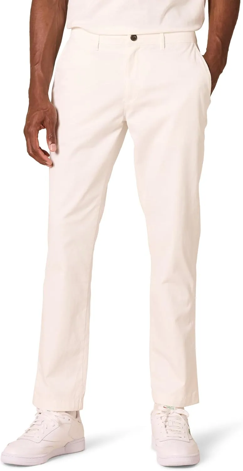 Amazon Essentials Men's Athletic-Fit Washed Comfort Stretch Chino Pant (Previously Goodthreads)