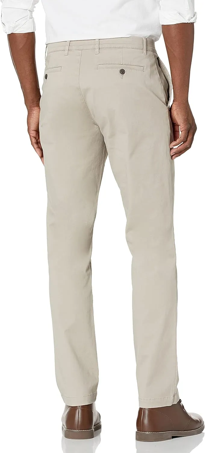 Amazon Essentials Men's Athletic-Fit Washed Comfort Stretch Chino Pant (Previously Goodthreads)