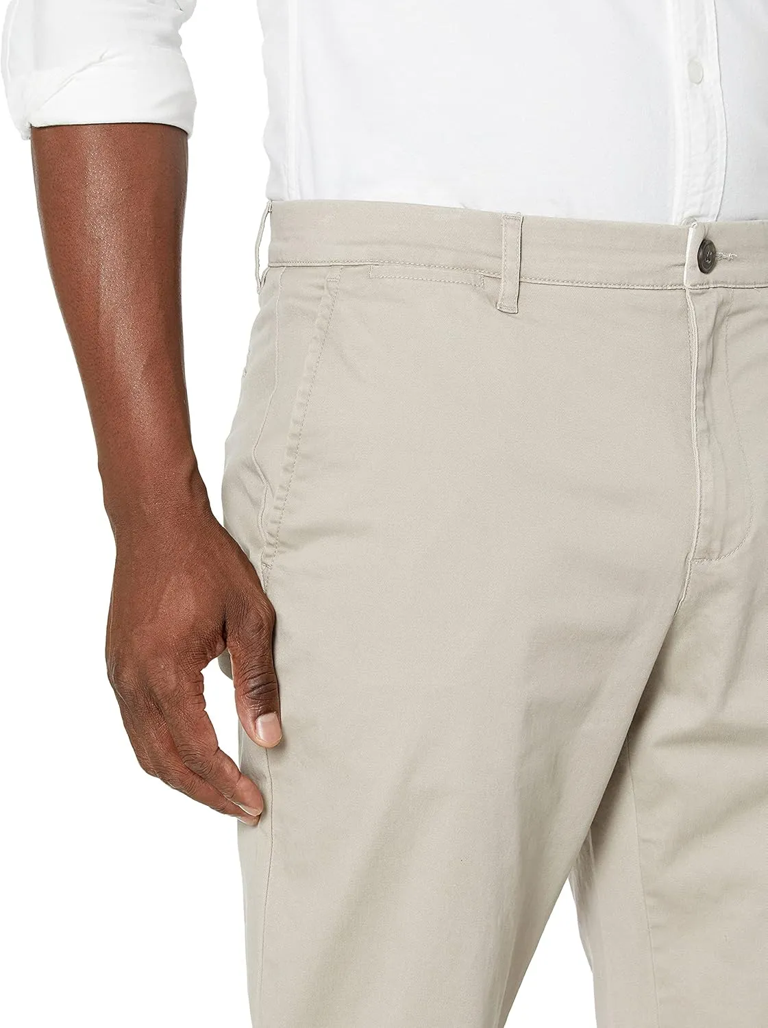 Amazon Essentials Men's Athletic-Fit Washed Comfort Stretch Chino Pant (Previously Goodthreads)