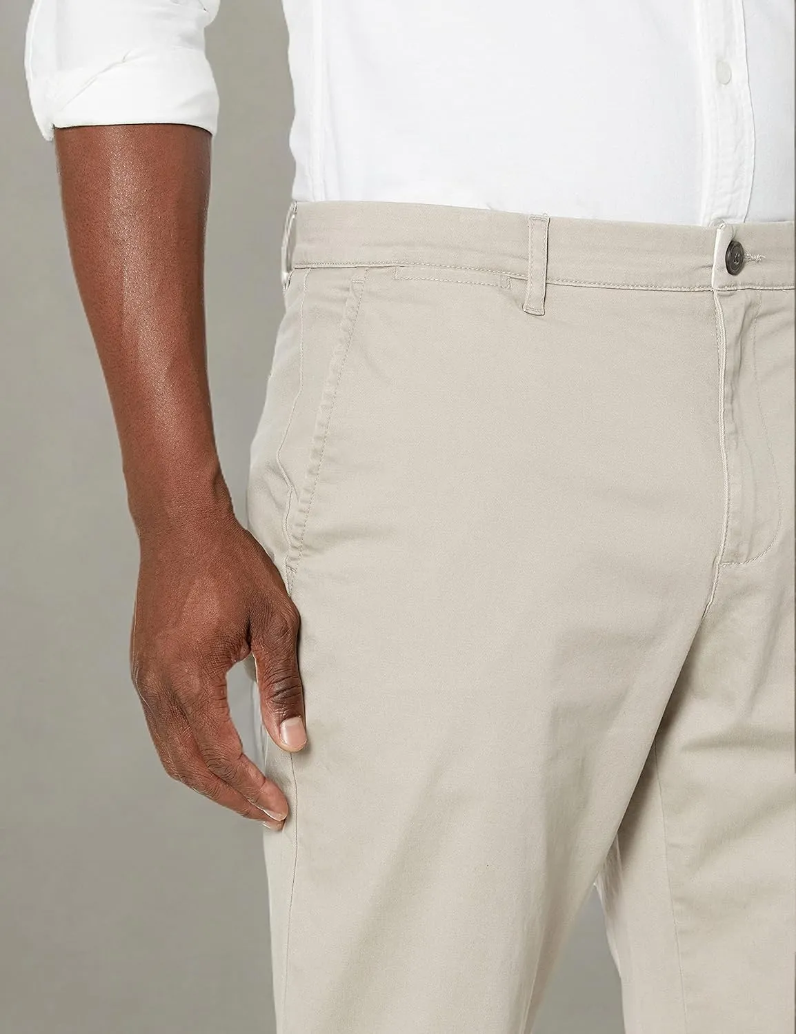 Amazon Essentials Men's Athletic-Fit Washed Comfort Stretch Chino Pant (Previously Goodthreads)