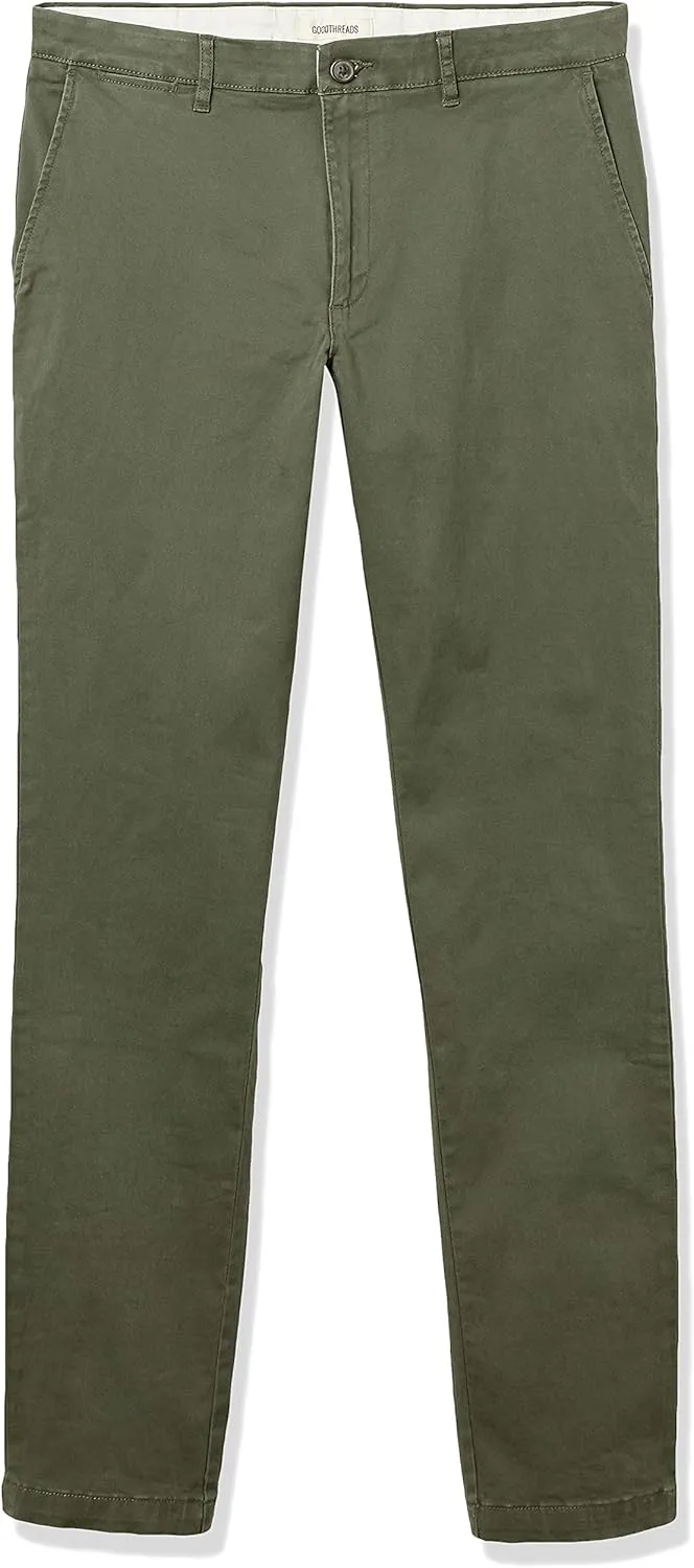 Amazon Essentials Men's Skinny-Fit Washed Comfort Stretch Chino Pant (Previously Goodthreads)