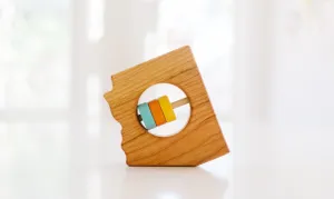 Arizona State Wooden Baby Rattle™
