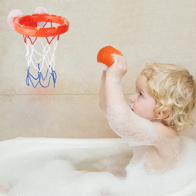 Baby Bath Water Toys Bathroom Bathtub Shooting Basketball Hoop