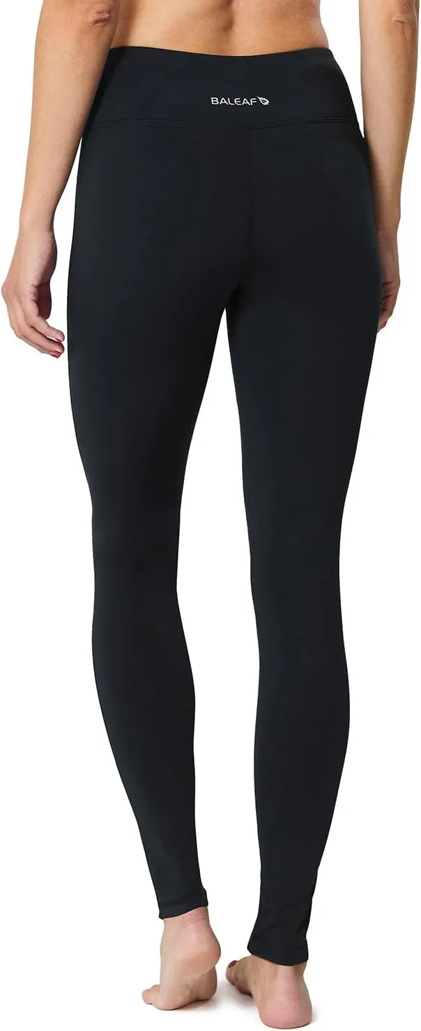 baleaf Women's Fleece Lined Leggings Thermal Warm Winter Tights High Waisted Yoga Pants Cold Weather with Pockets