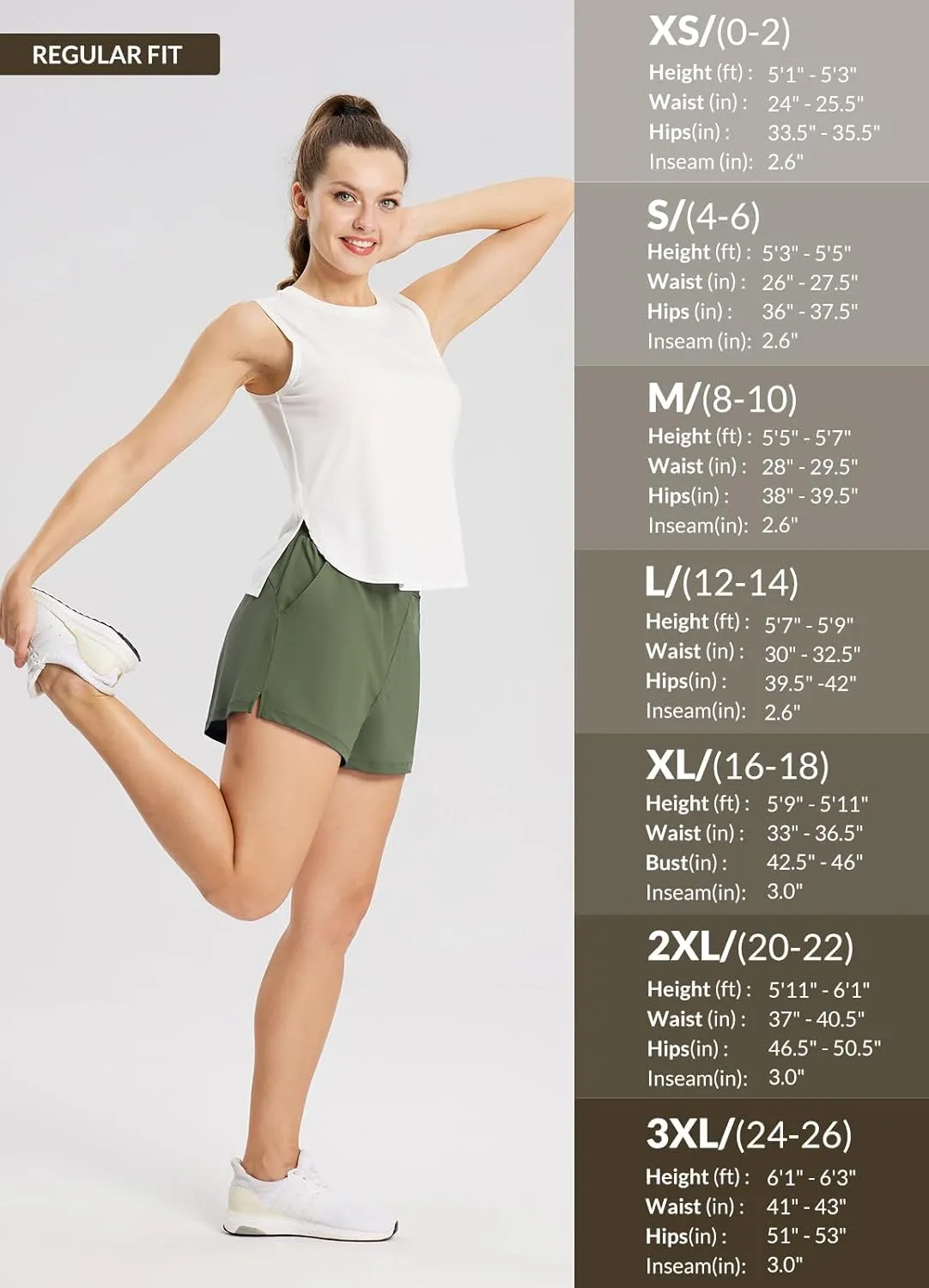 baleaf Women's High Waist Running Shorts 2.5" Athletic Workout Quick Dry Lightweight Sport Gym Shorts with Pockets Summer