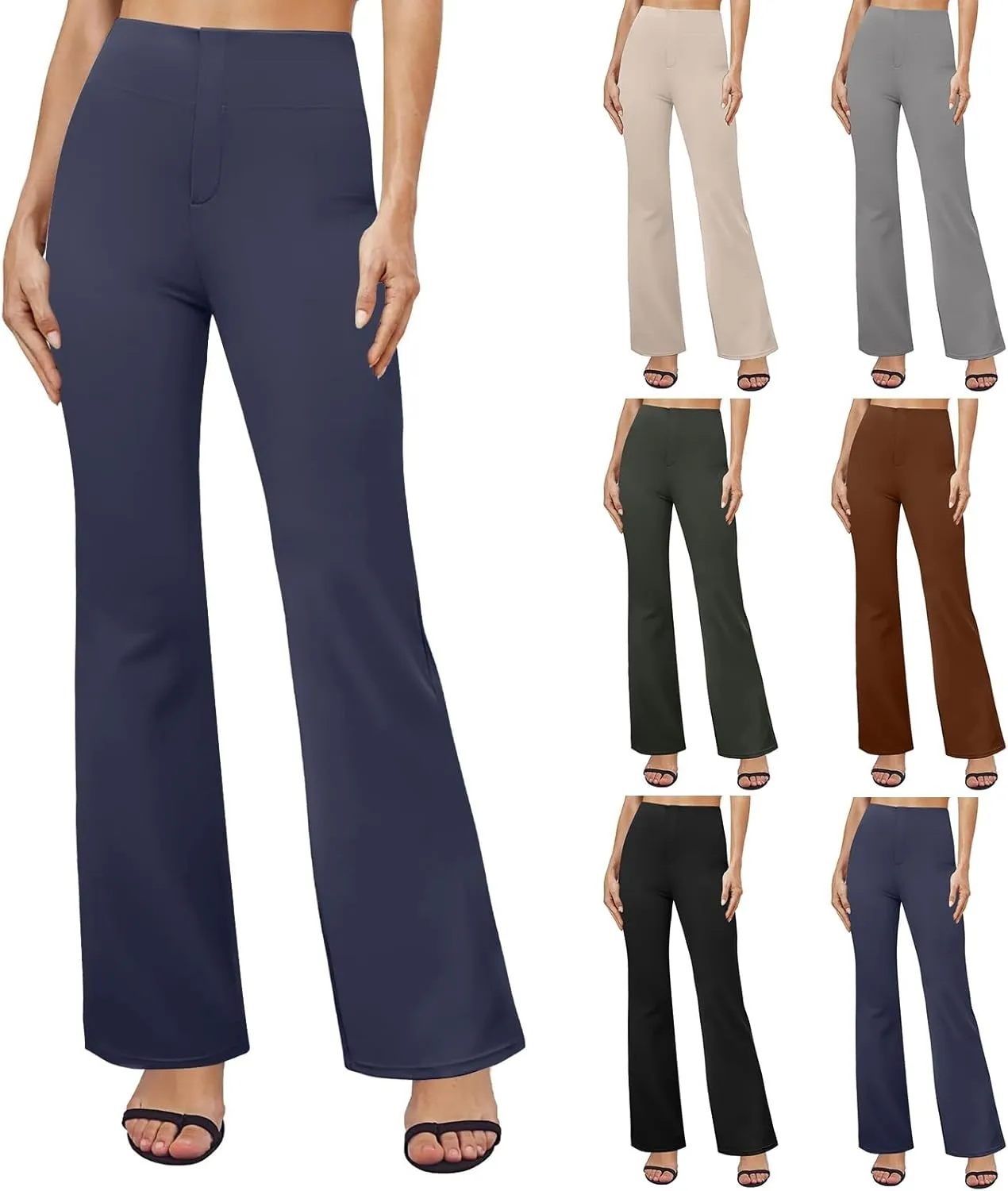 Bootcut Dress Pants for Women High Waisted Business Trousers Casual Work Pant Pull On Office Slacks with Pockets 2025