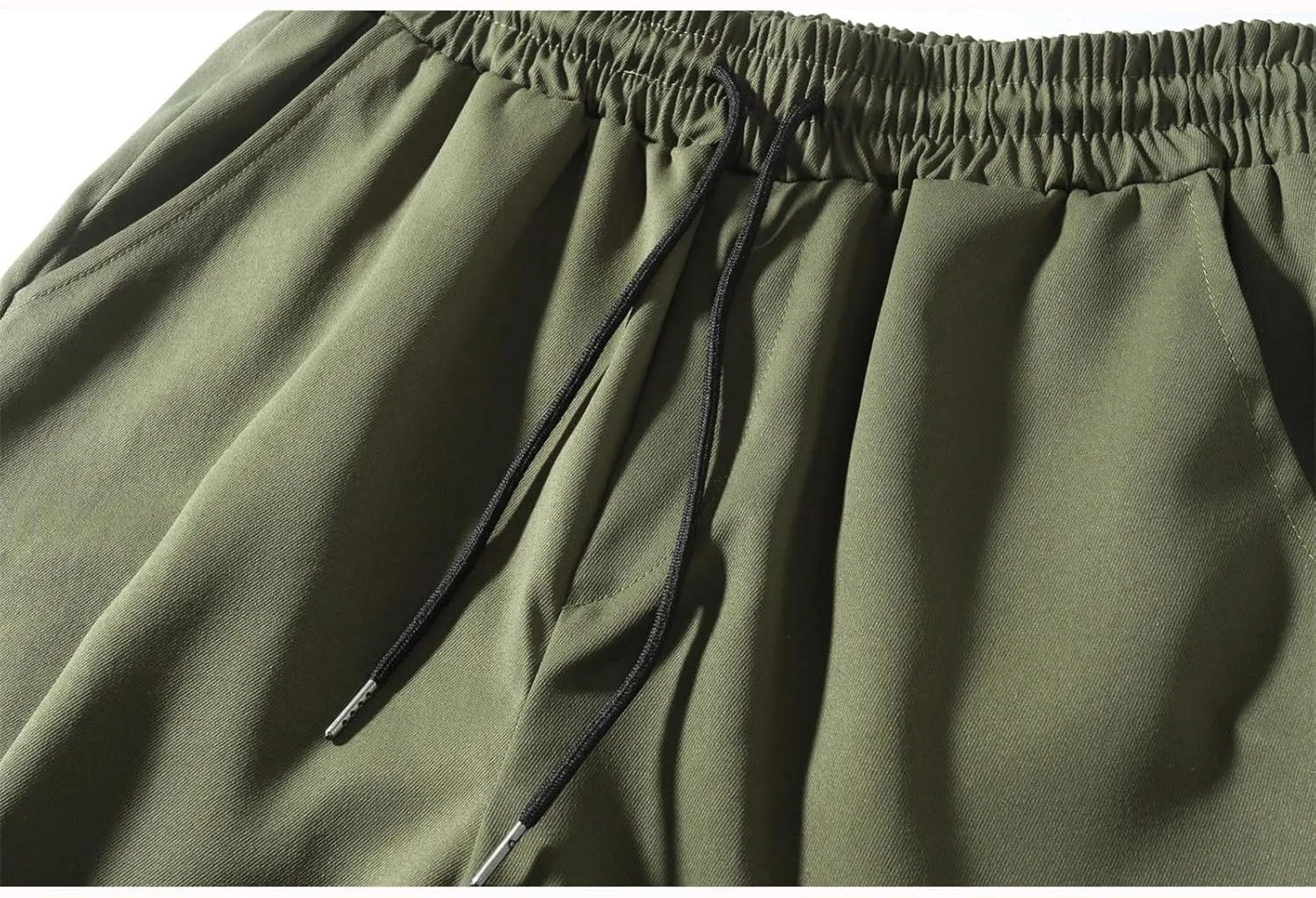 Cargo Pants for Men Casual Lightweight Jogger Elastic Waist Drawstring Sweatpants Athletic Hiking Pants with Pockets