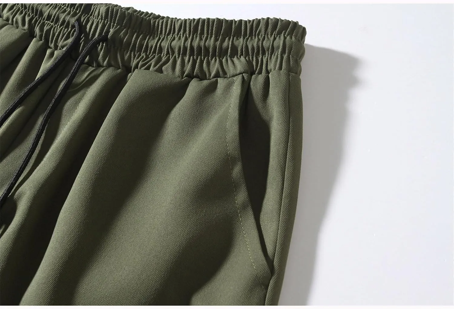 Cargo Pants for Men Casual Lightweight Jogger Elastic Waist Drawstring Sweatpants Athletic Hiking Pants with Pockets