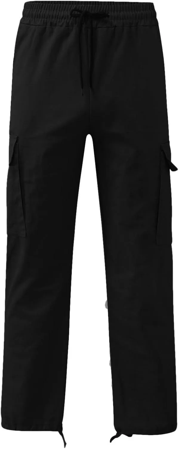 Cargo Pants for Men Straight Leg Hiking Joggers Lightweight Tactical Pant Outdoor Streetwear Trousers with Pocket