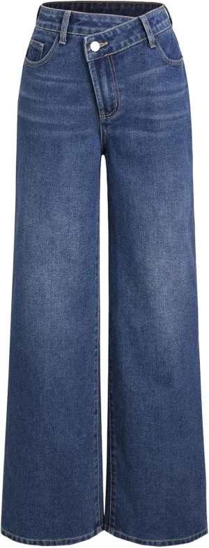 CIDER Denim High Waist Pocket Wide Leg Jeans