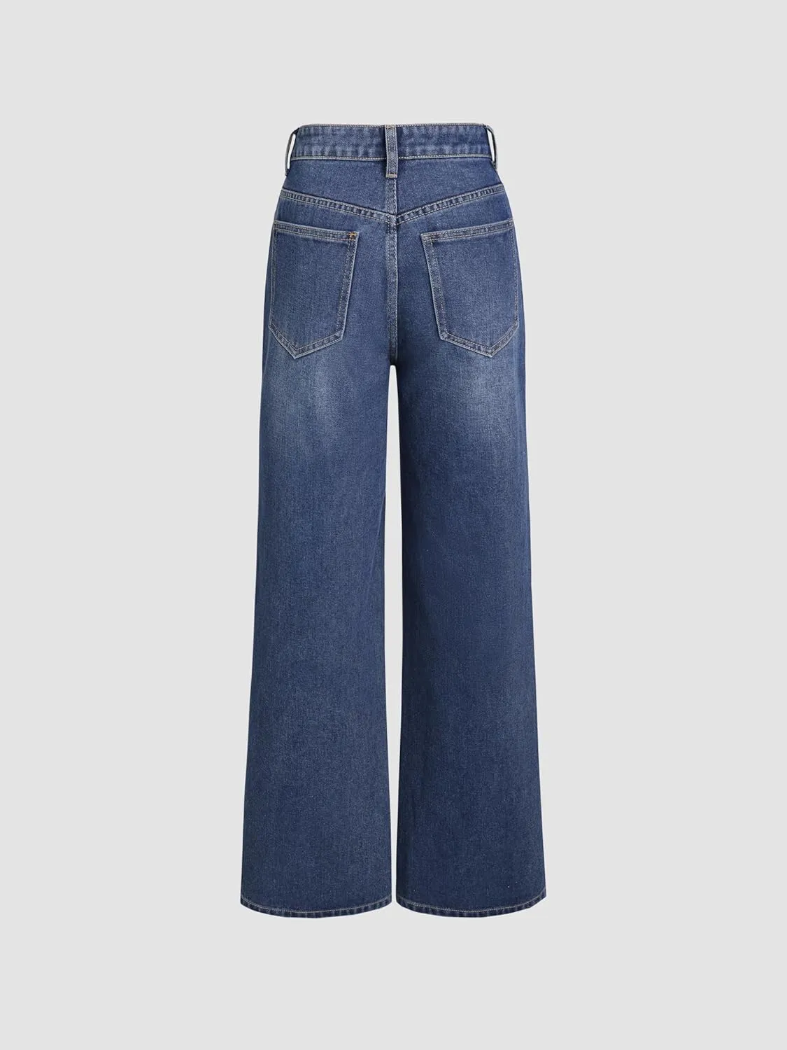 CIDER Denim High Waist Pocket Wide Leg Jeans