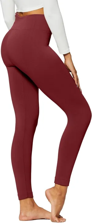 Conceited Fleece Lined Leggings Women - Regular and Plus Size Tights - Premium Fabric in Many Colors