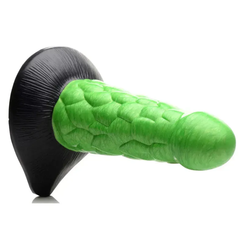 Creature Cocks Radioactive Reptile Thick Scaly Silicone Dildo