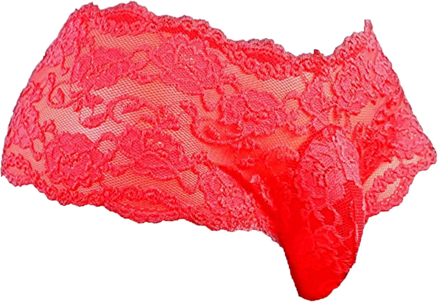 DGKaxiyaHM Men's Lace See Through G-String Sheer Sissy Bikini Sexy Briefs Naughty Crossdress Floral Hot Underwear