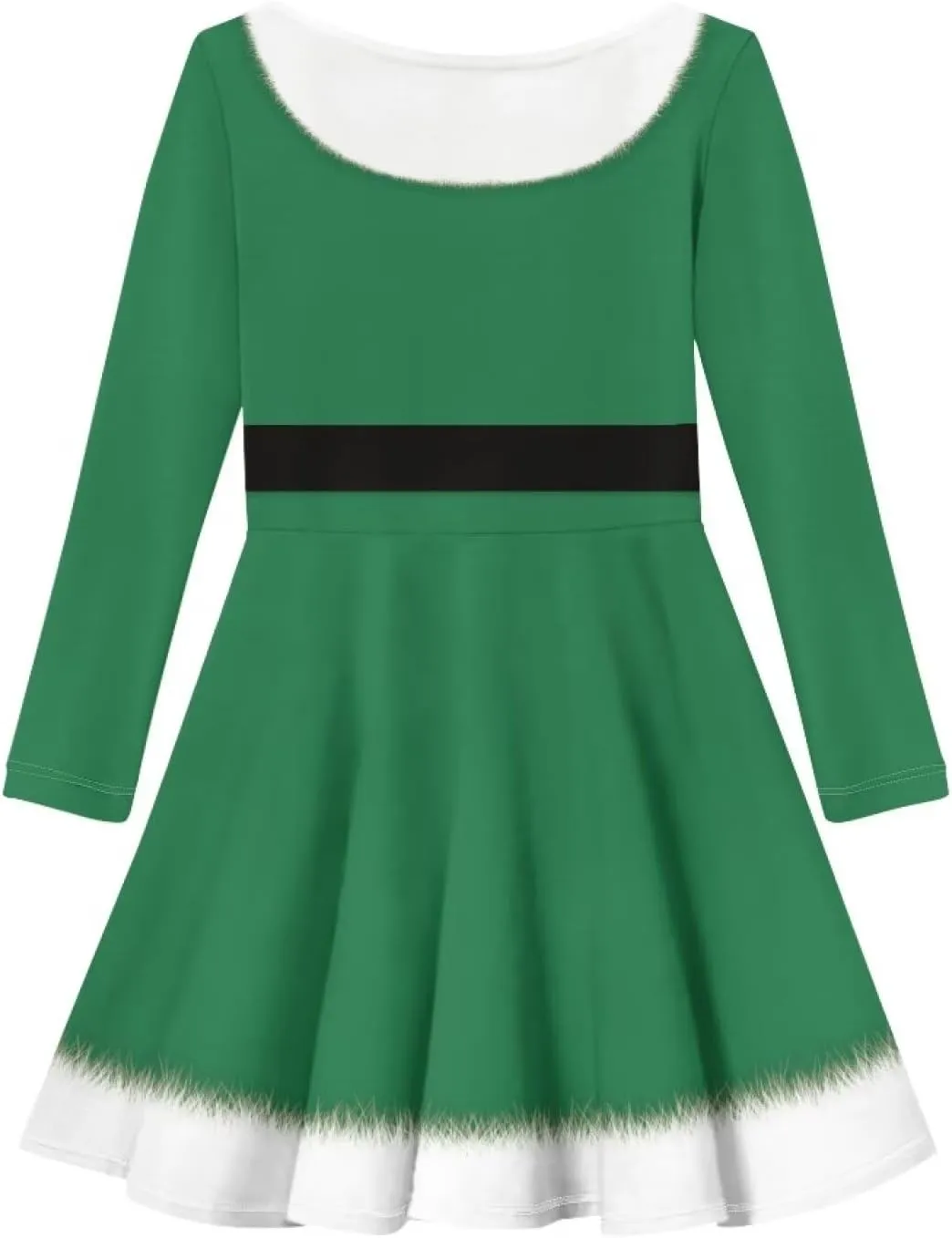 Dresses for Toddler Girls Fashion Kids Dress with Long Sleeves Trendy Skater Twirly Casual A-Line Dress Gifts