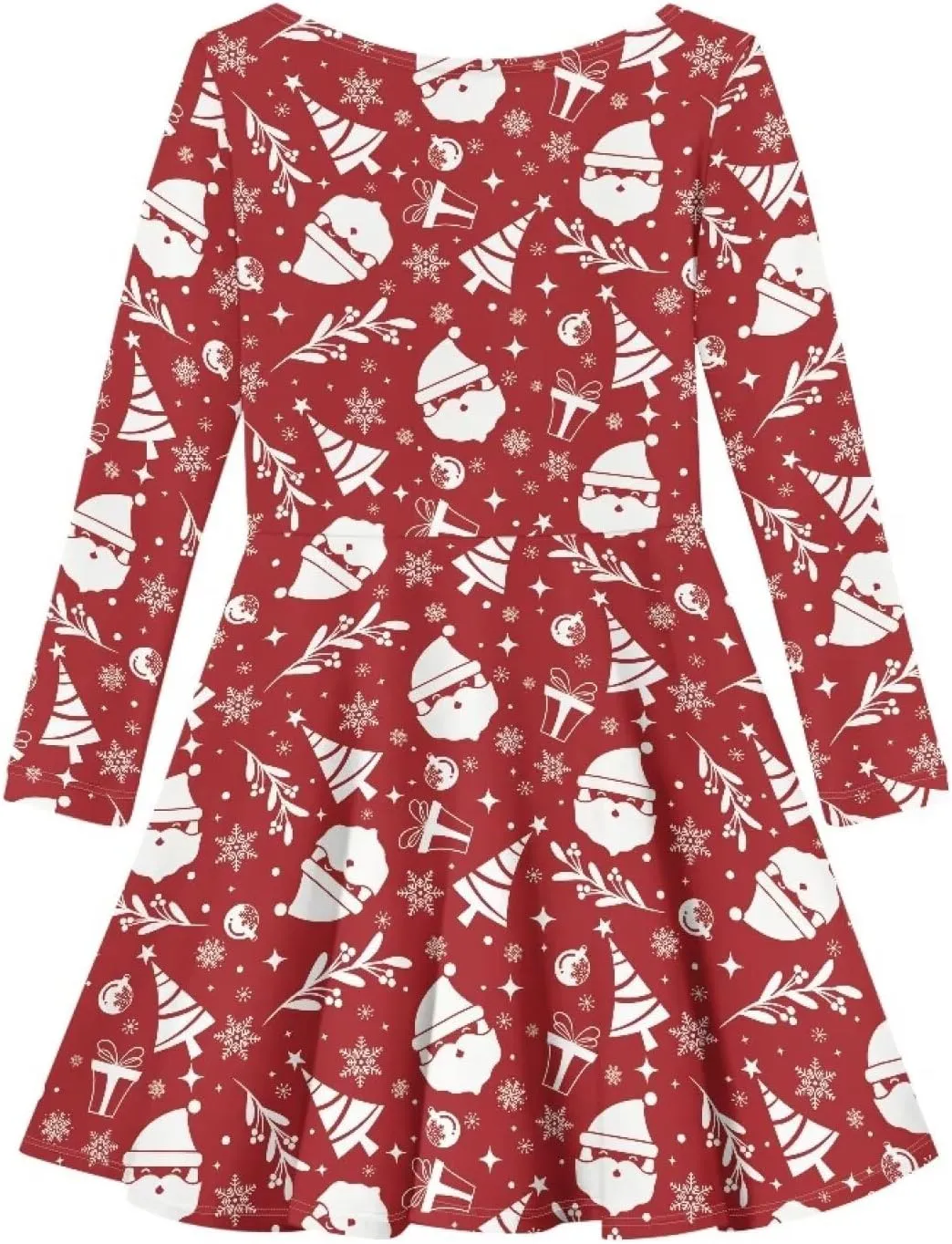 Dresses for Toddler Girls Fashion Kids Dress with Long Sleeves Trendy Skater Twirly Casual A-Line Dress Gifts