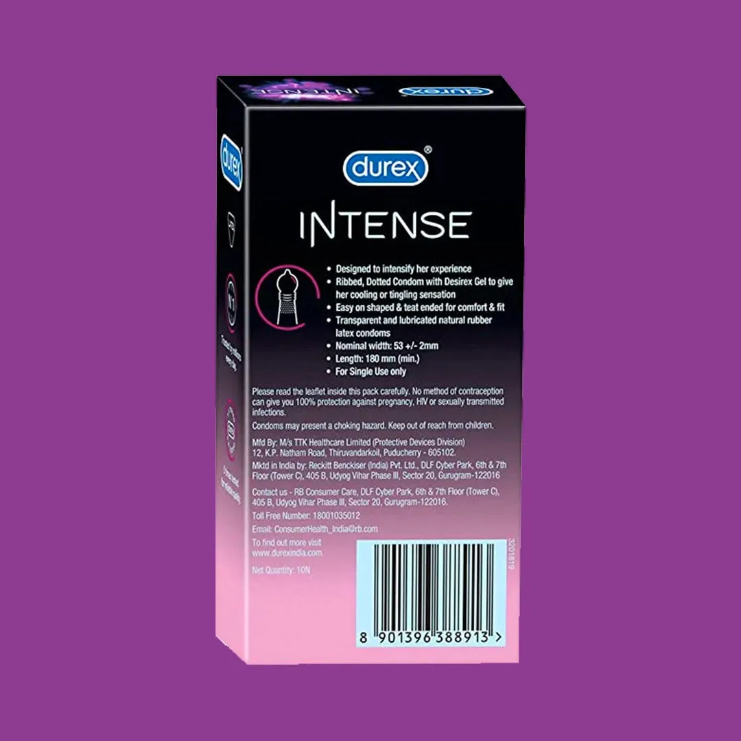 Durex Intense Performance Combo Pack - Durex Intense Condoms   Elevate Performa Capsules