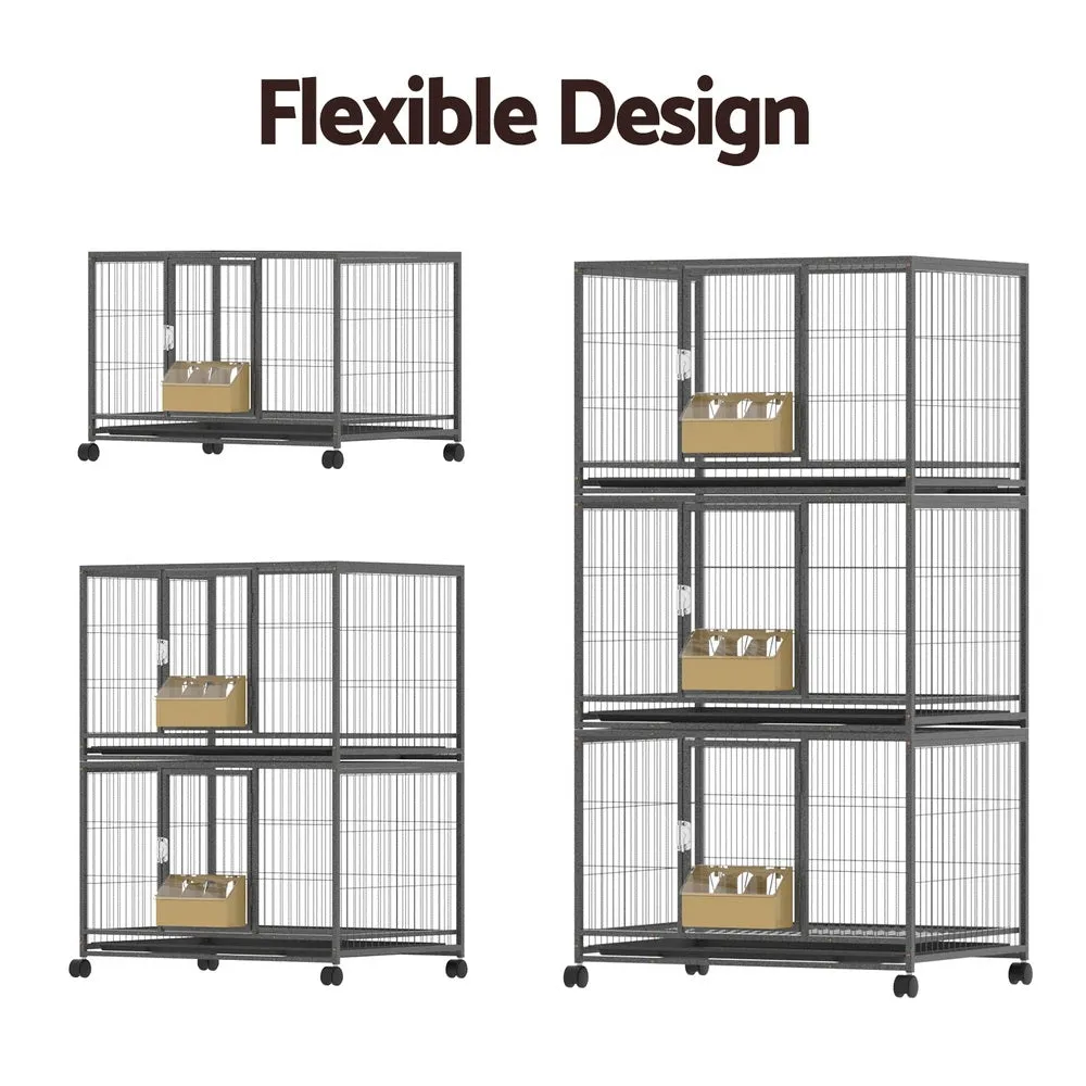 Expandable Large Bird Cage, 3 Trays & Feeder, i.Pet