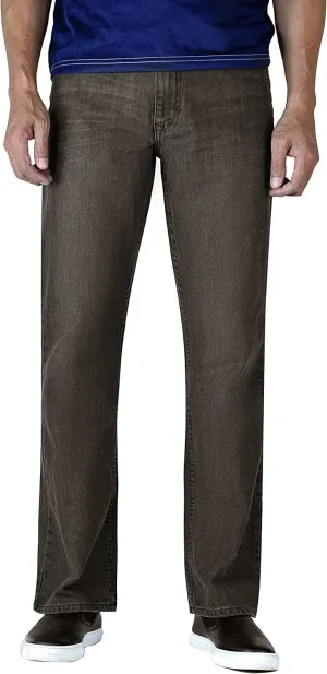 Flypaper Mens Fashion Bootcut Blue Jeans Regular Fit Mens Work Pants
