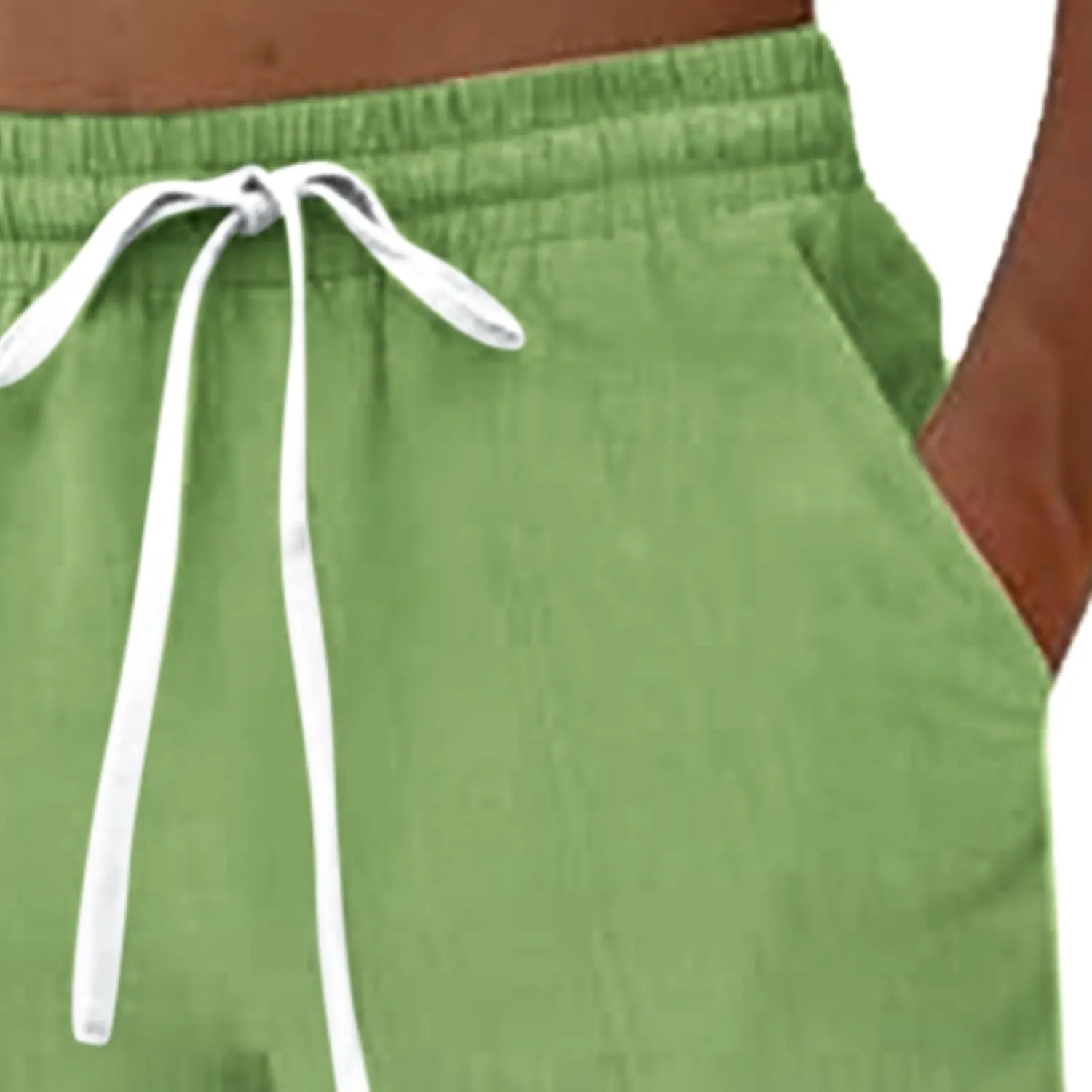 GIERIDUC Men Casual Linen Pants Hippie Drawstring Yoga Pants Elastic Waist Lightweight Trouser Casual Ombre Summer Beach Pant