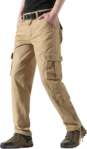 GIERIDUC Men's Hiking Cargo Pants Lightweight Outdoor Travel Pants for Men with Multi-Pockets Fishing Camping Work Cargo Pant