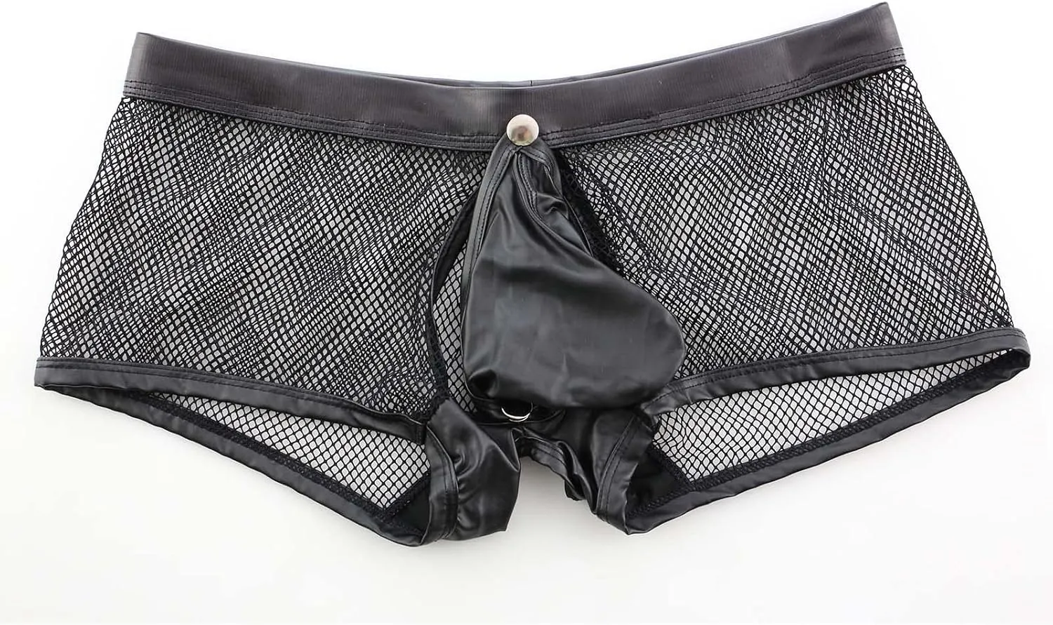 GIERIDUC Men's Stretch Thong Underwear Funny Boxer Briefs for Boyfriend Nylon Spandex Underwear Men Mens Assless Underwear