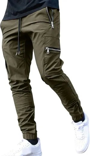 GIERIDUC Mens Sweatpants with Pockets Mens Size Medium Athletic Pants Performance Rider Long Pant Extra Long Slacks for Men