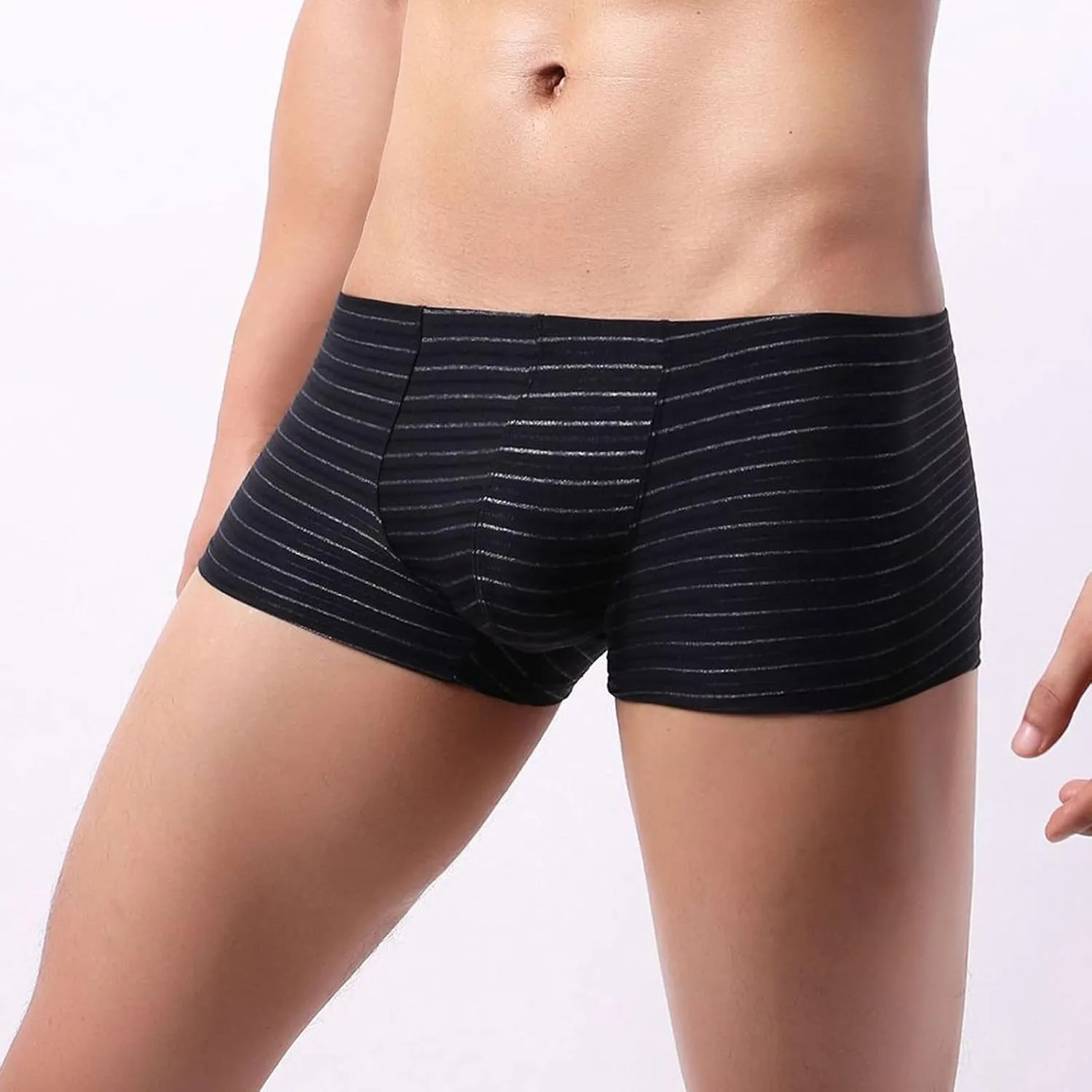 GIERIDUC Mens Underwear with Pouch Boxer Briefs Best Long Underwear for Men Mens Bulge Enhancer Insert Camouflage Underwear