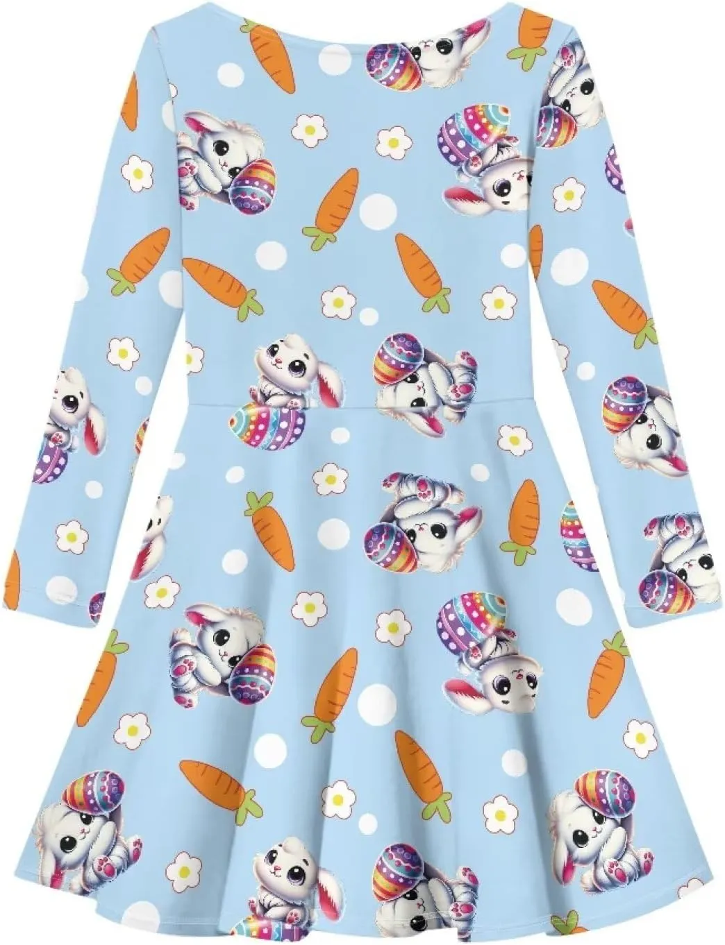 Girl Clothes Novelty Skater Dress for Kids 3-16 Years Toddler Girl Long Sleeve Dress Little Girls Fall Dresses