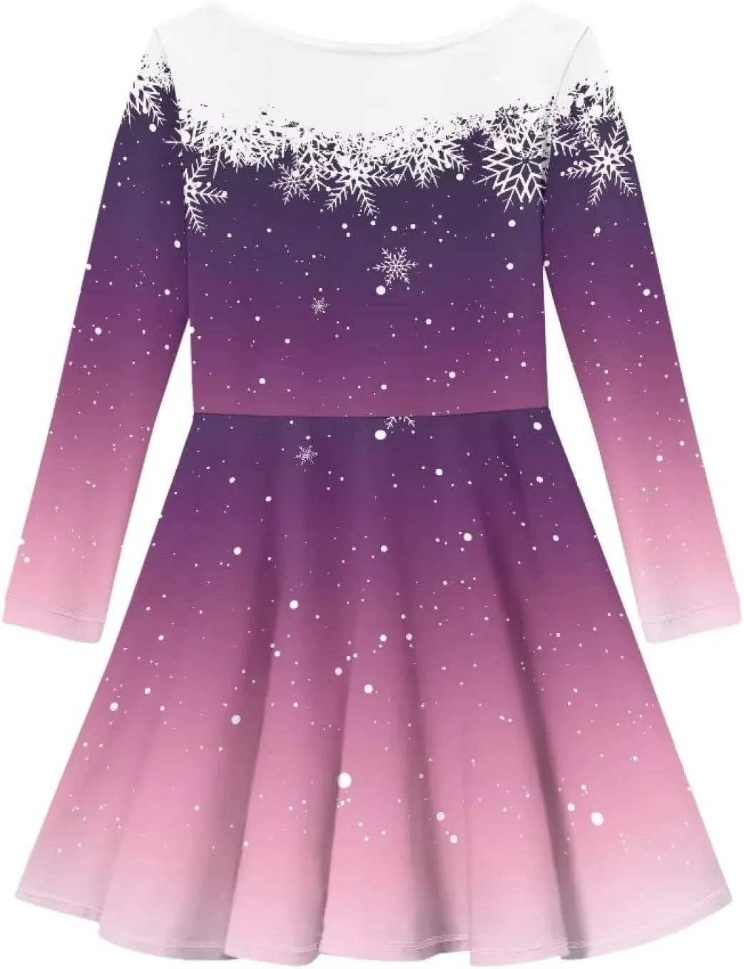 Girl Clothes Novelty Skater Dress for Kids 3-16 Years Toddler Girl Long Sleeve Dress Little Girls Fall Dresses