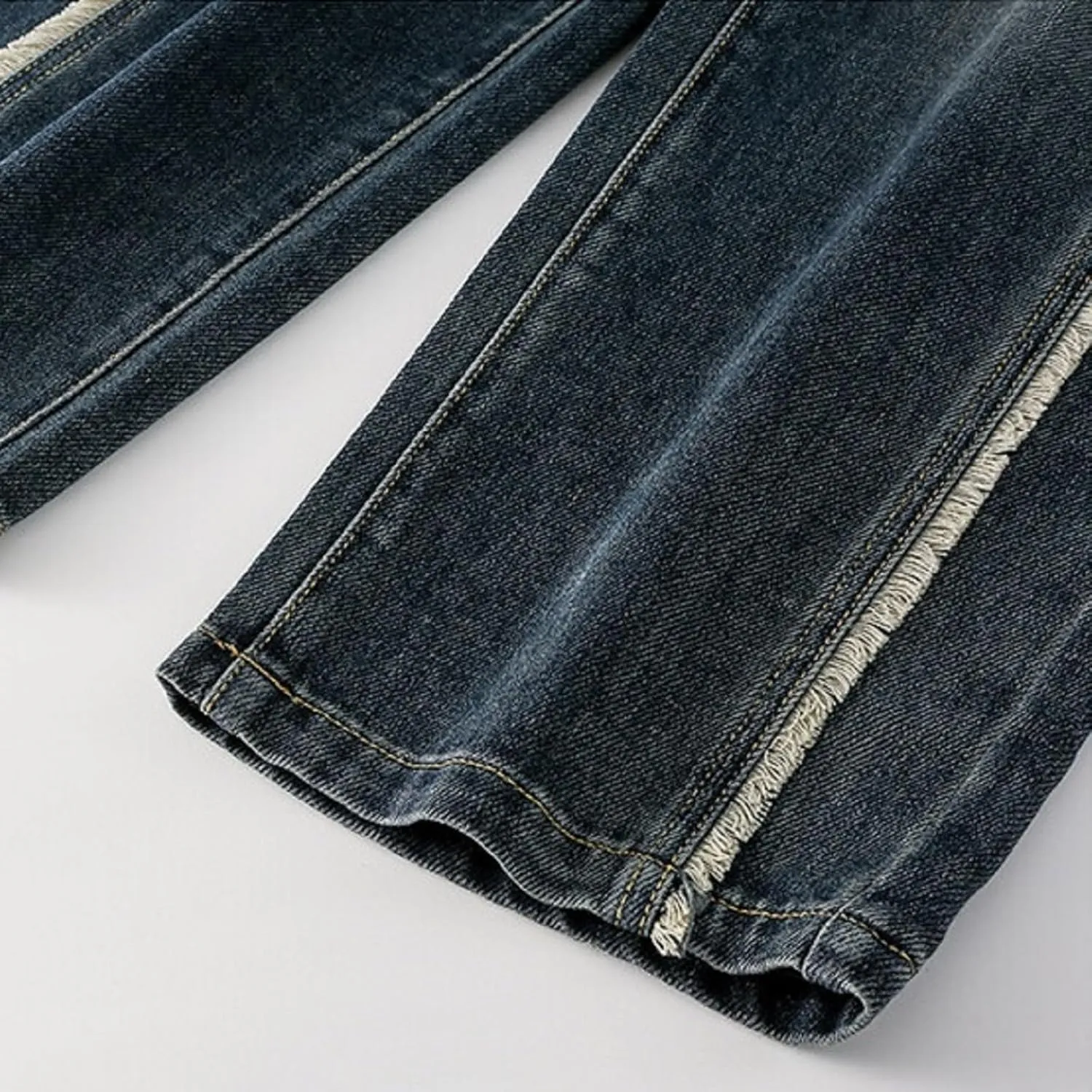 Girls Jeans Streetwear Denim Cargo Pants High Waist Floor Length Baggy Wide Leg Jeans Size 8 10 12 14 16
