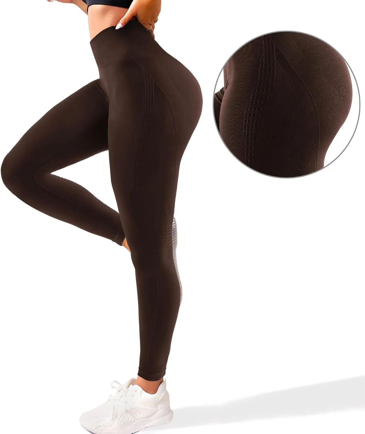 Hidden Scrunch Butt Leggings for Women Amplify Contour Seamless Yoga Pants Compression Gym Workout Booty Lifting Tights