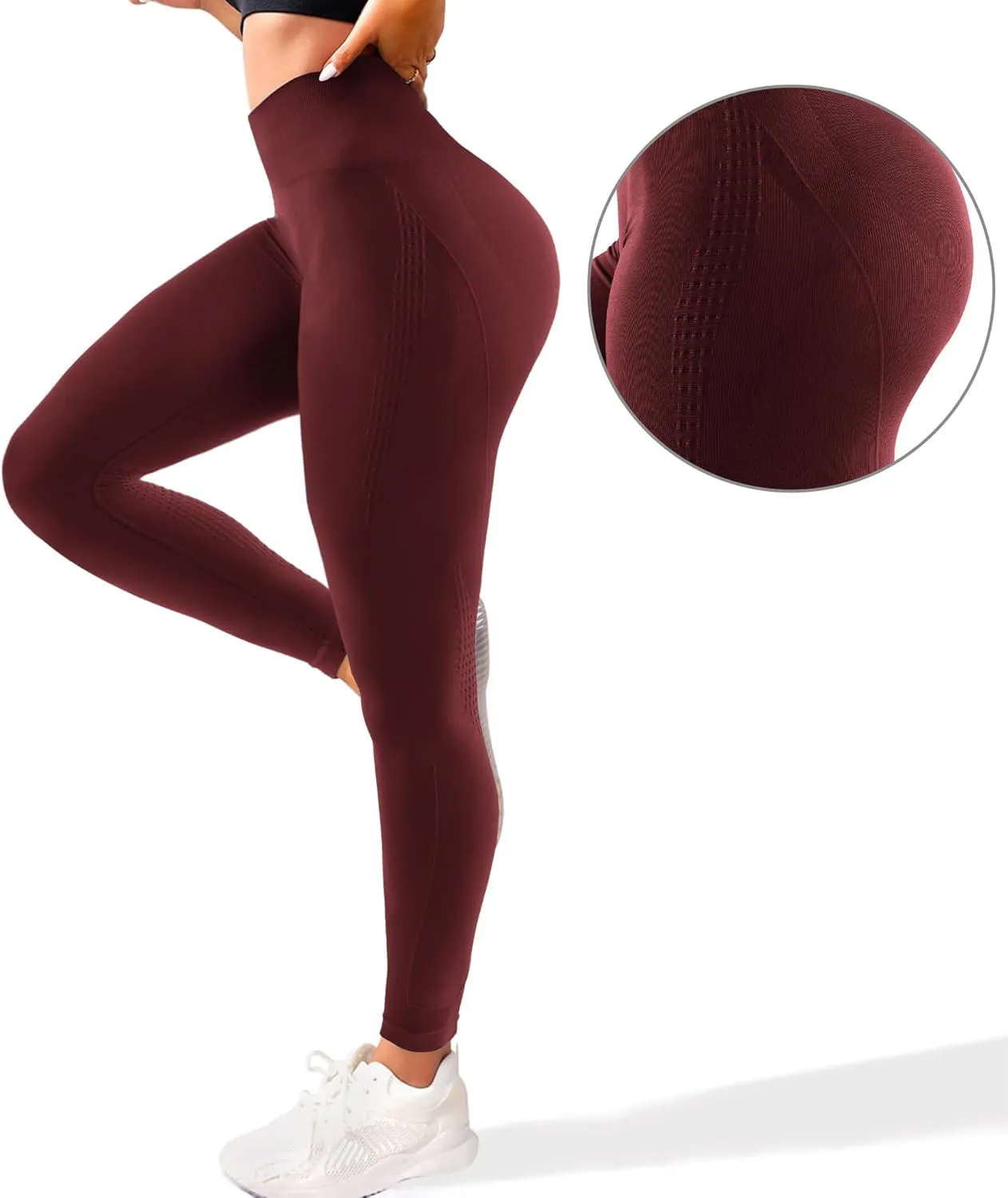 Hidden Scrunch Butt Leggings for Women Amplify Contour Seamless Yoga Pants Compression Gym Workout Booty Lifting Tights