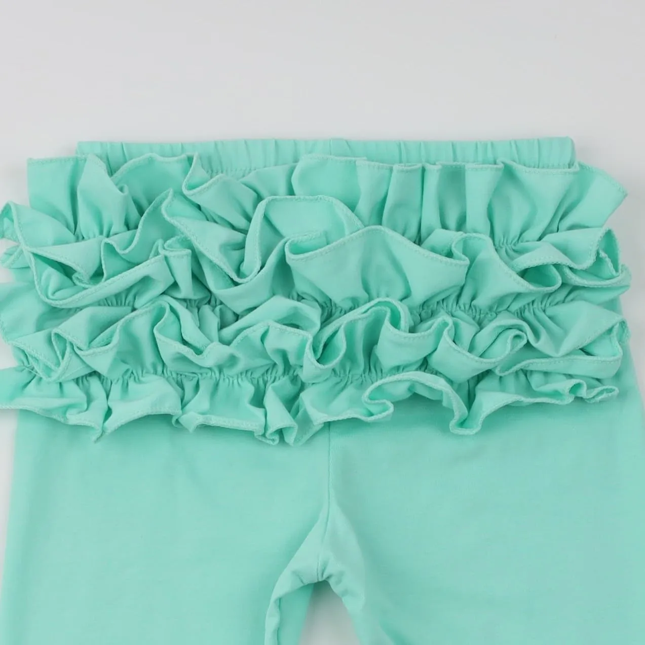 HOOLCHEAN Baby Toddler and Little Girls Ruffles Buttocks Leggings Solid Color Pants