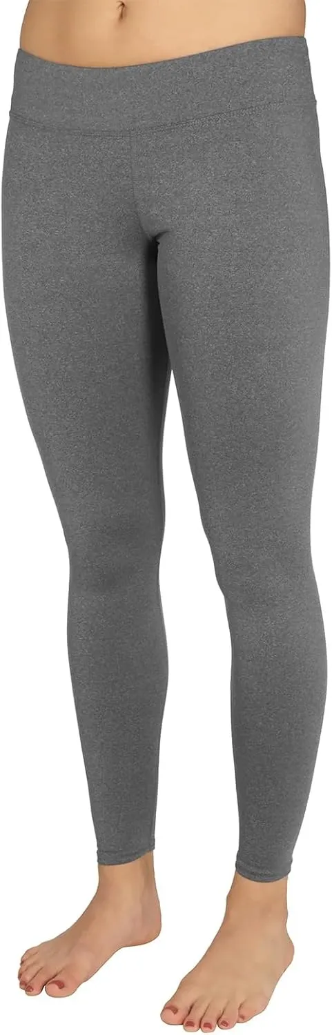 Hot Chillys Women's Micro-Elite Chamois Ankle Tights | Midweight Warm Quick-Drying Body Fit Long Thermal Underwear Bottoms
