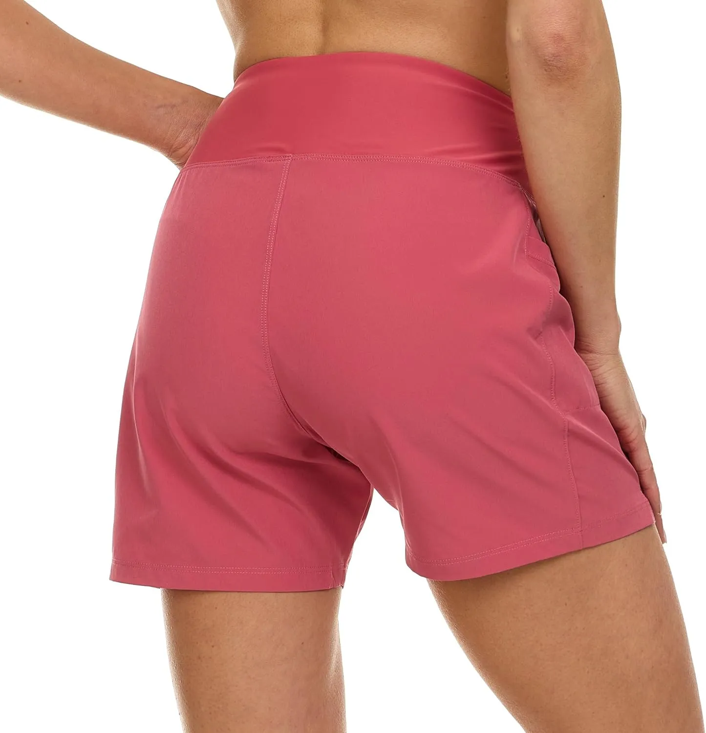 Hurley 5"/7" High Waisted Swim Shorts Women, Board Shorts with Pockets & Inner Liner, Quick Dry Swim Trunk, UPF 50 