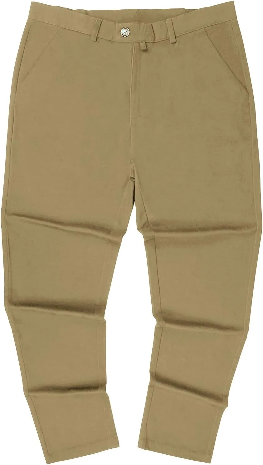 JEShifangjiusu Men's 4-Way Stretch Dress Pant Lounge Slim Fit Flat Front Straight Pant Comfort Chino Pants Business Trousers