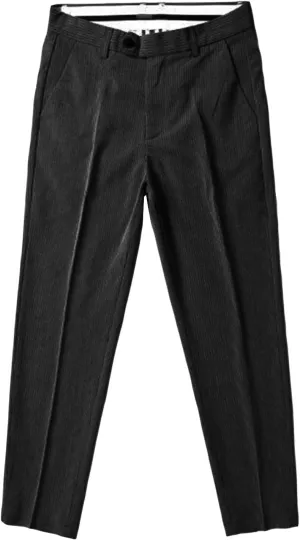 JEShifangjiusu Mens Chinos Slim Fit Pants Comfort Casual Solid Trousers Flat Front Stretch Skinny Tapered Dress Pants (29,Black), Black, 29