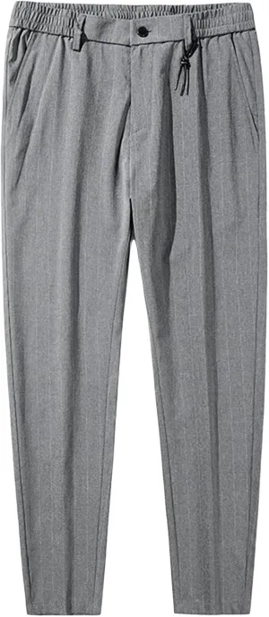 JEShifangjiusu Men's Skinny-Fit Wrinkle-Free Comfort Pants Stretch Chino Pant Trousers Dress Pants Slim Fit Skinny Suit Pants (29,Grey), Grey, 29