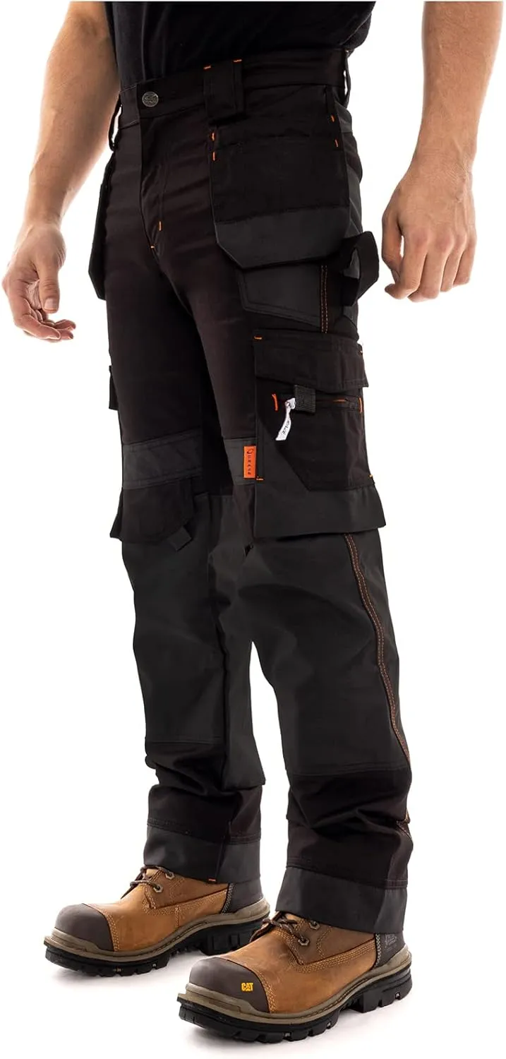 Juicy Trendz Men's Heavy Duty Work Cargo Pants  Reinforced Knees, Multi-Pocket Trousers for Construction & Mechanics