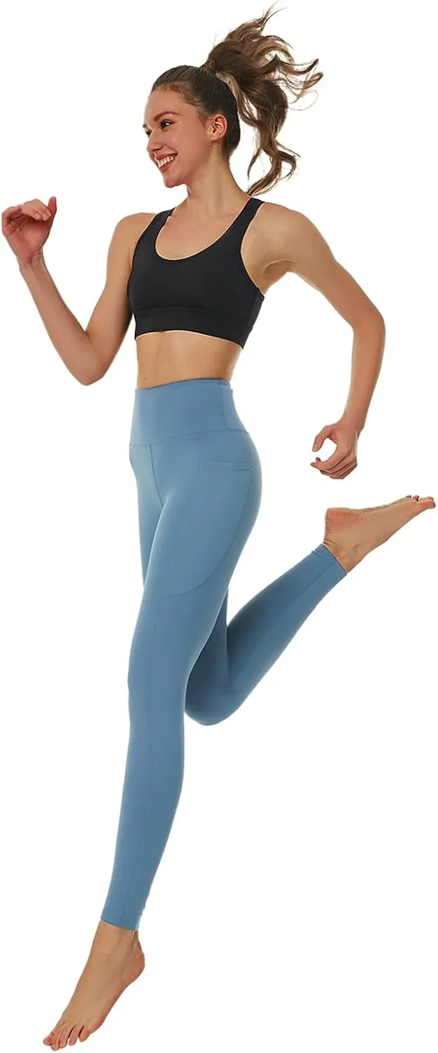 KOWSPORT Womens Yoga Pants High Waisted Yoga Legging with Pockets Tummy Control Workout Leggings Gym Pants