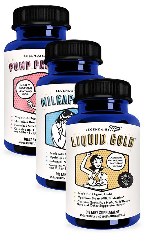 Legendairy Milk Lactation Support Bundle  3 bottles (60 capsules each)
